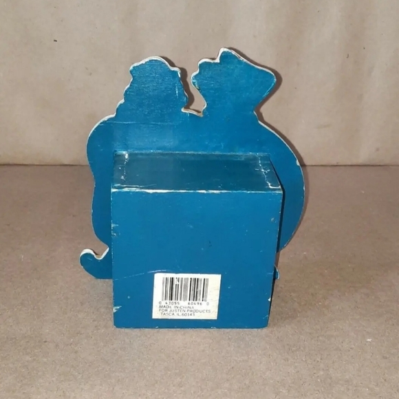 Moneybag Clown Piggy Bank Vintage Justen Products Wood Coin Bank - Picture 5 of 9